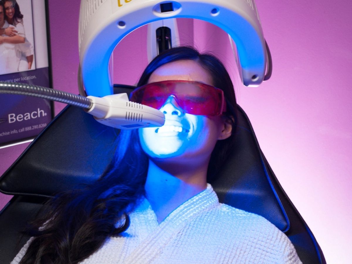 Teeth whitening service at Planet Beach Spray & Spa